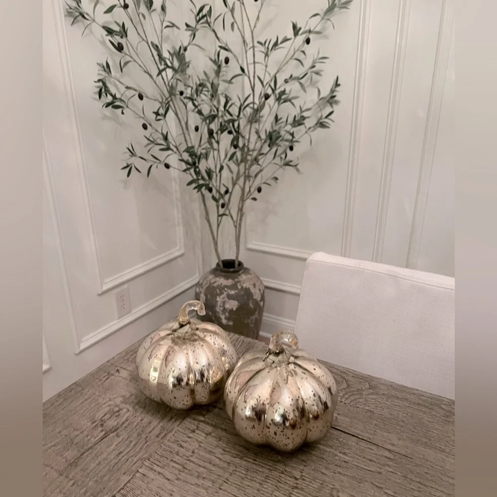 Set of 2 pottery barn pumpkins